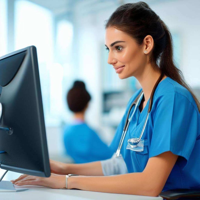 nurse on computer-2